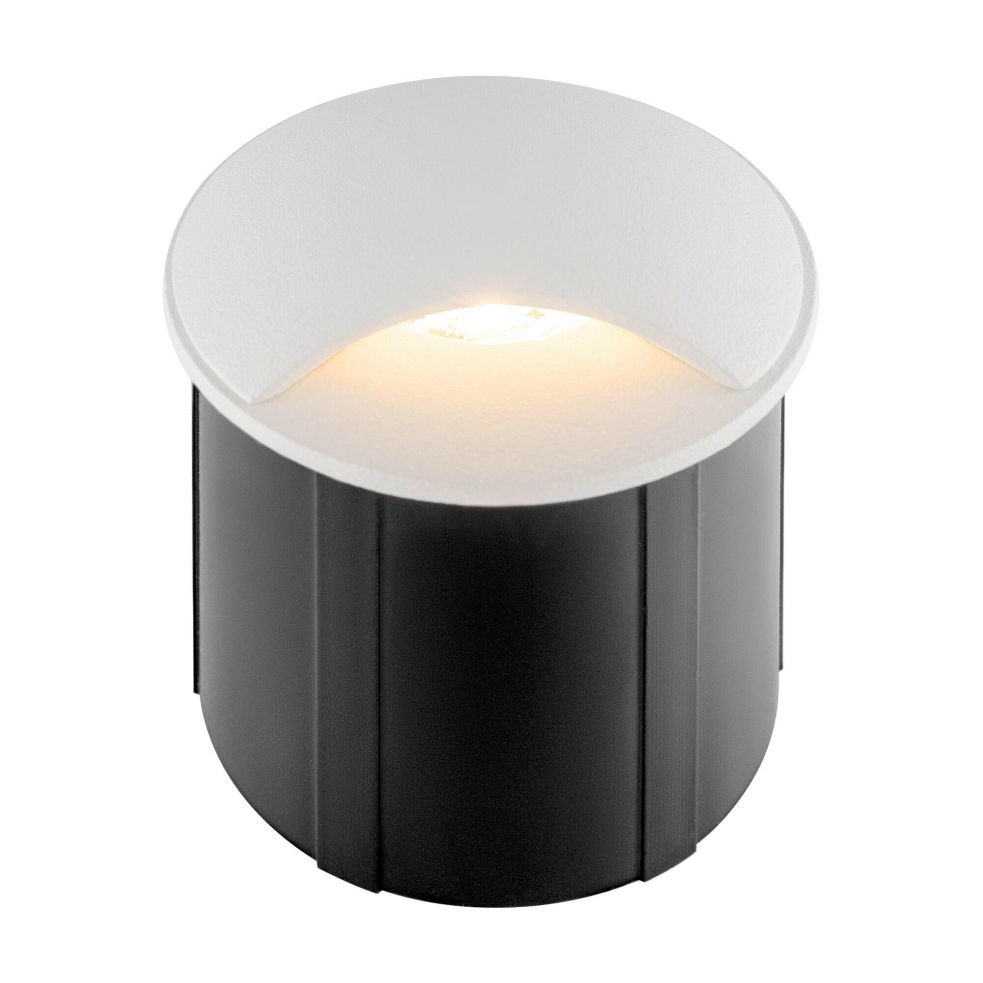 Wegeleuchte Biscotti Weiß max. 3 Watt - Schwarz/Weiß, Trend, Metall (6,2/5,8cm) - MAYTONI