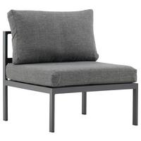 LOUNGESESSEL COPACABANA - Schwarz/Grau, KONVENTIONELL, Metall (70/65/74cm) - Gardenson