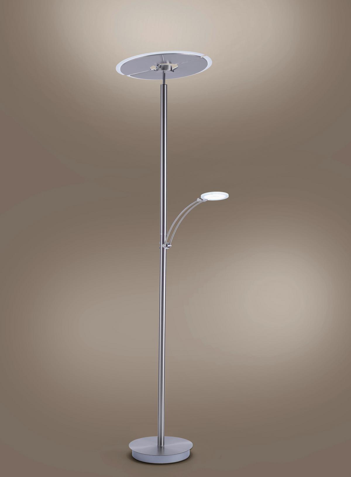 LED-Deckenfluter Artur max. 54 Watt - Silberfarben, Basics, Metall (68/45,5/200,3cm) - Paul Neuhaus