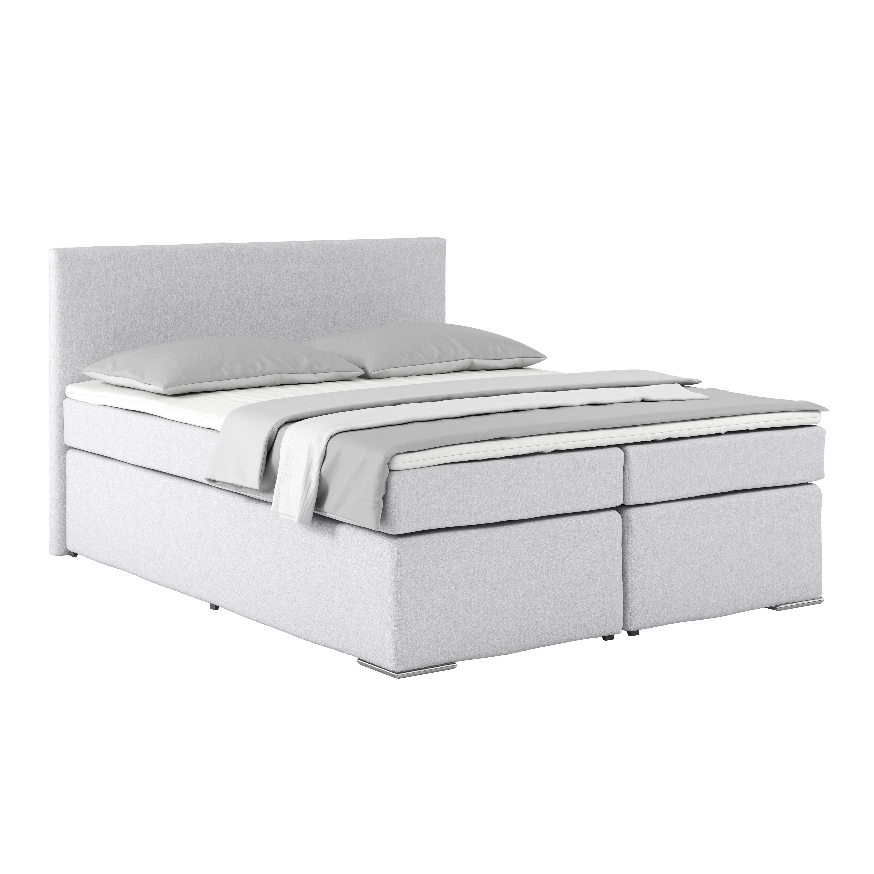 Boxspring Krevet Nero - boje kroma/boje šampanjca, Konvencionalno, tekstil/metal (160/200cm) - Best Price