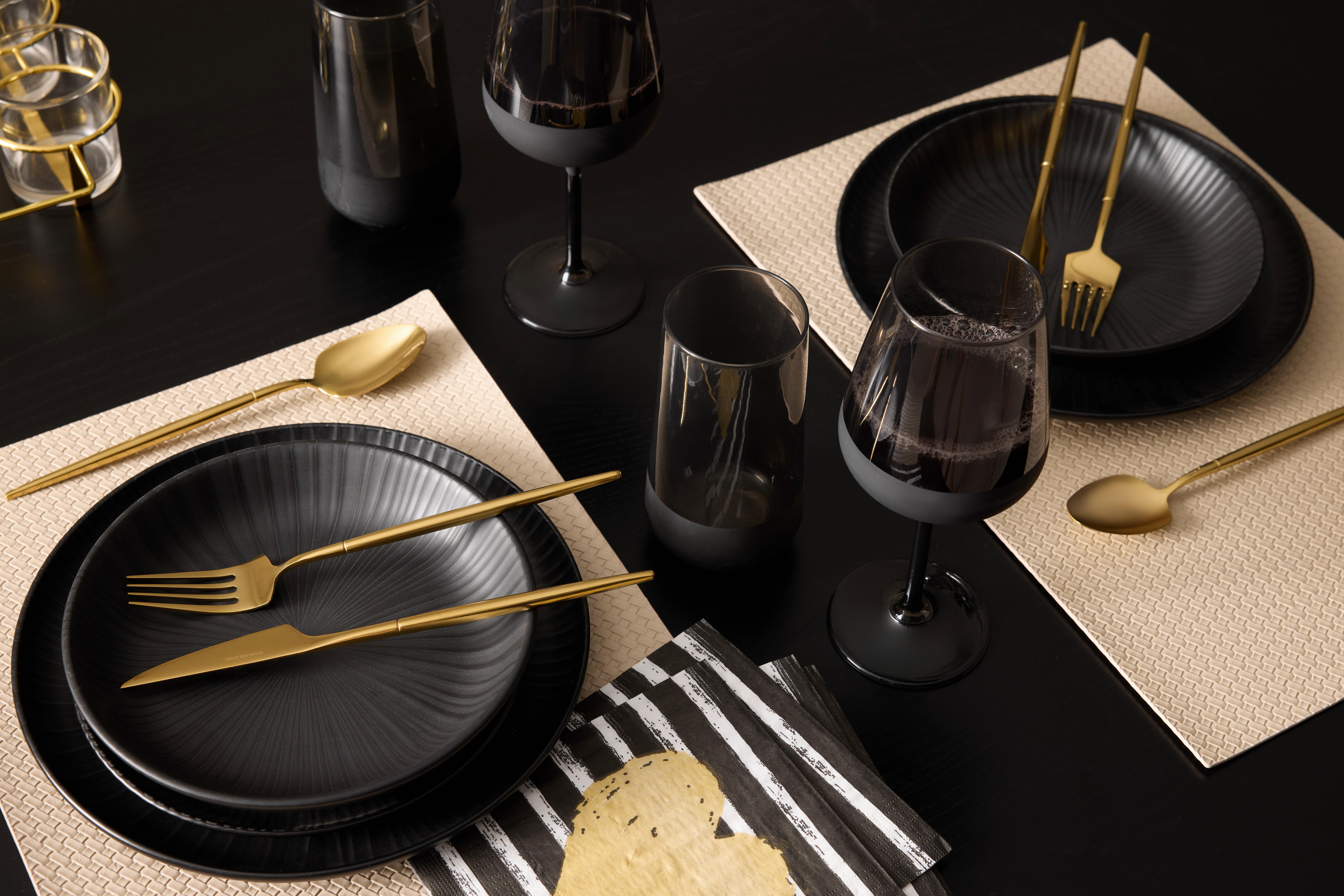 BESTICKSET ELEGANCE -AKT- - guldfärgad, Klassisk, metall - Mömax