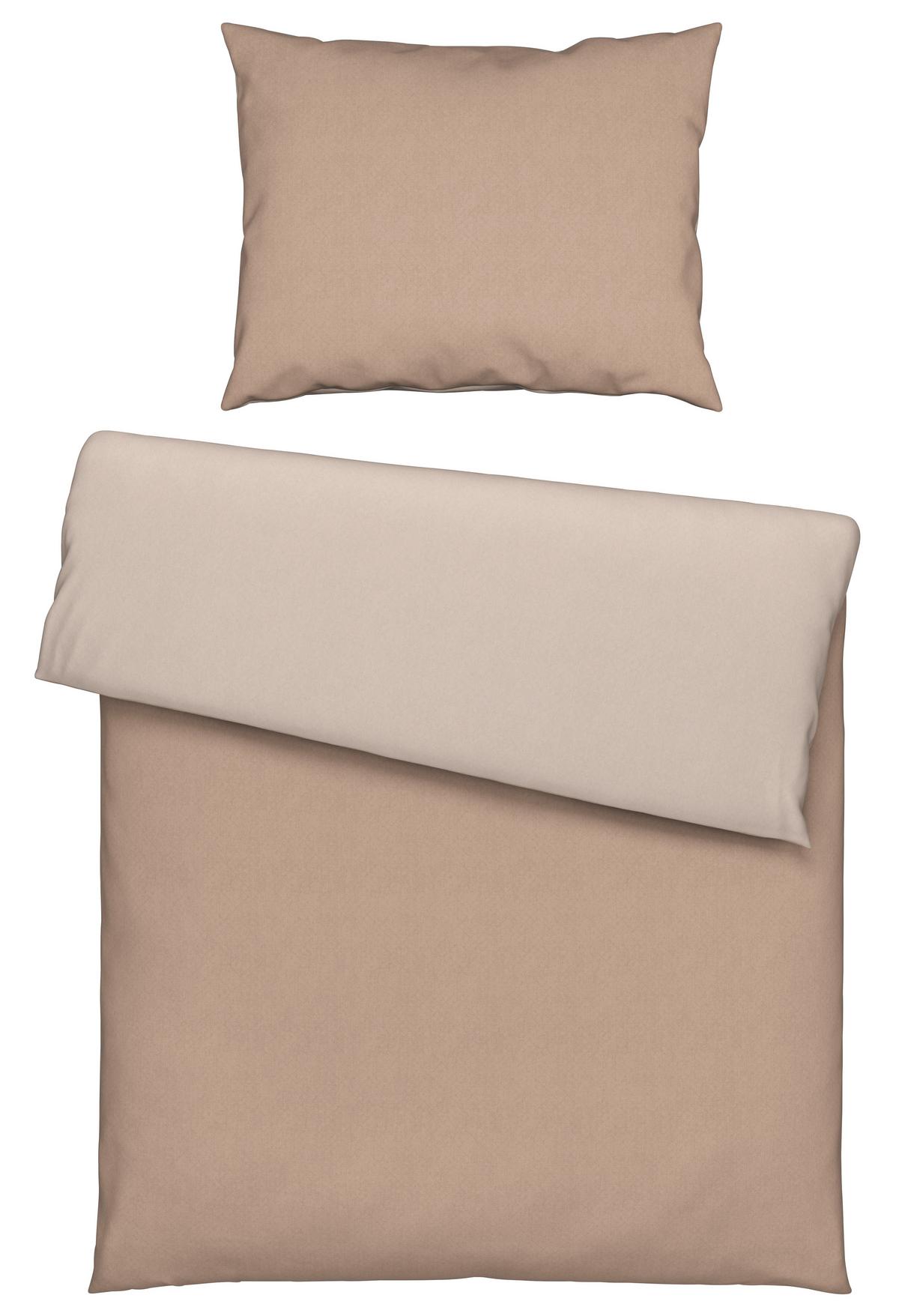 Bettwäsche Charlene in Beige ca. 160x210cm - Beige, Konventionell, Textil (160/210cm) - Modern Living