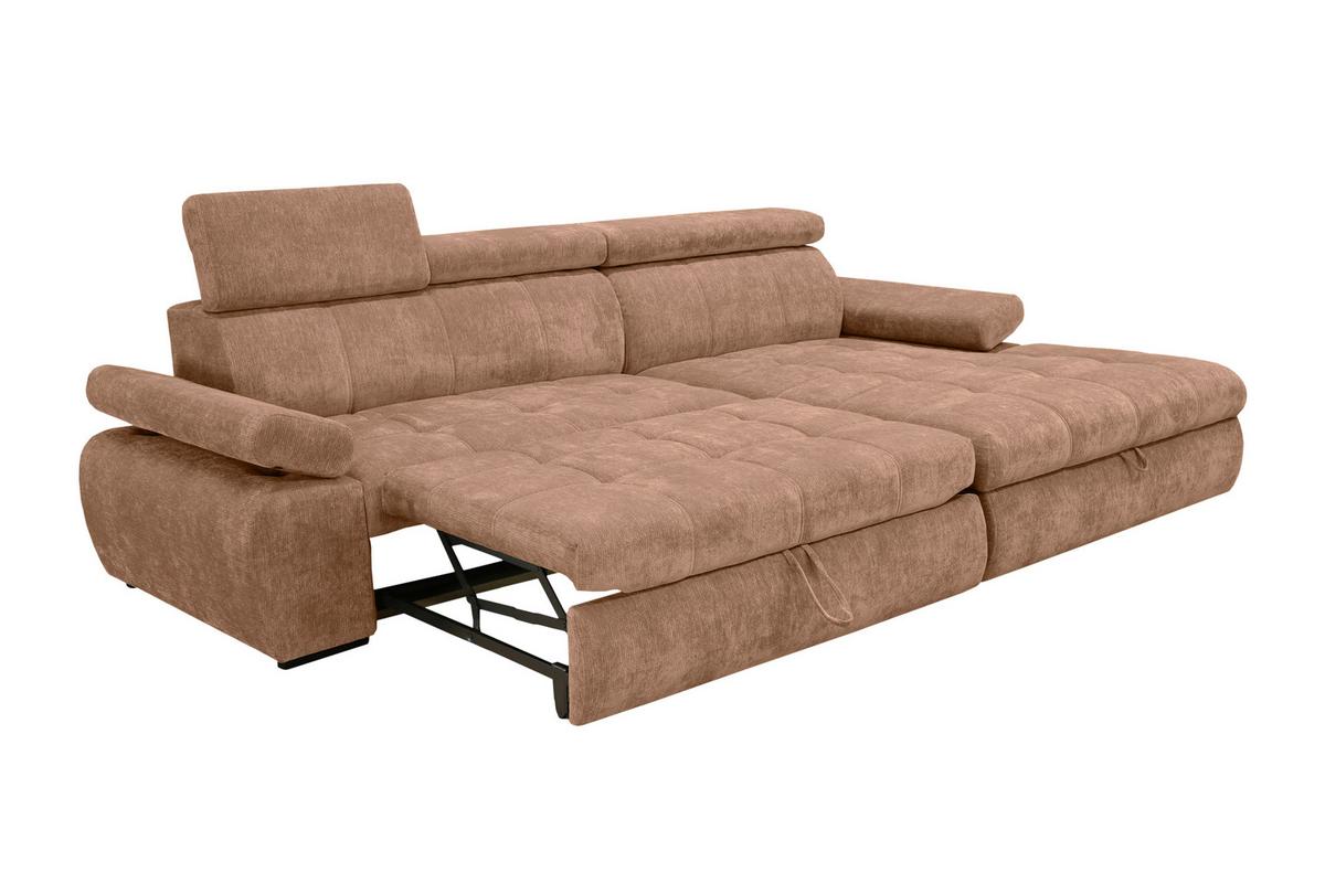 Kutna Garnitura Vegas - crna/terakota, Design, drvo/tekstil (294/173cm) - Modern Living