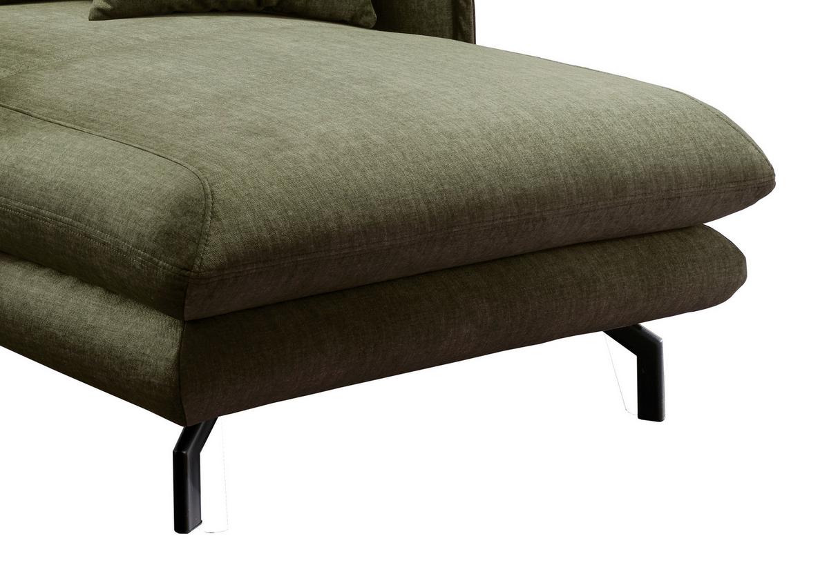 Relaxsessel Lava Grün Velours - Schwarz/Grün, MODERN, Textil/Metall (111/101/167cm) - Livetastic