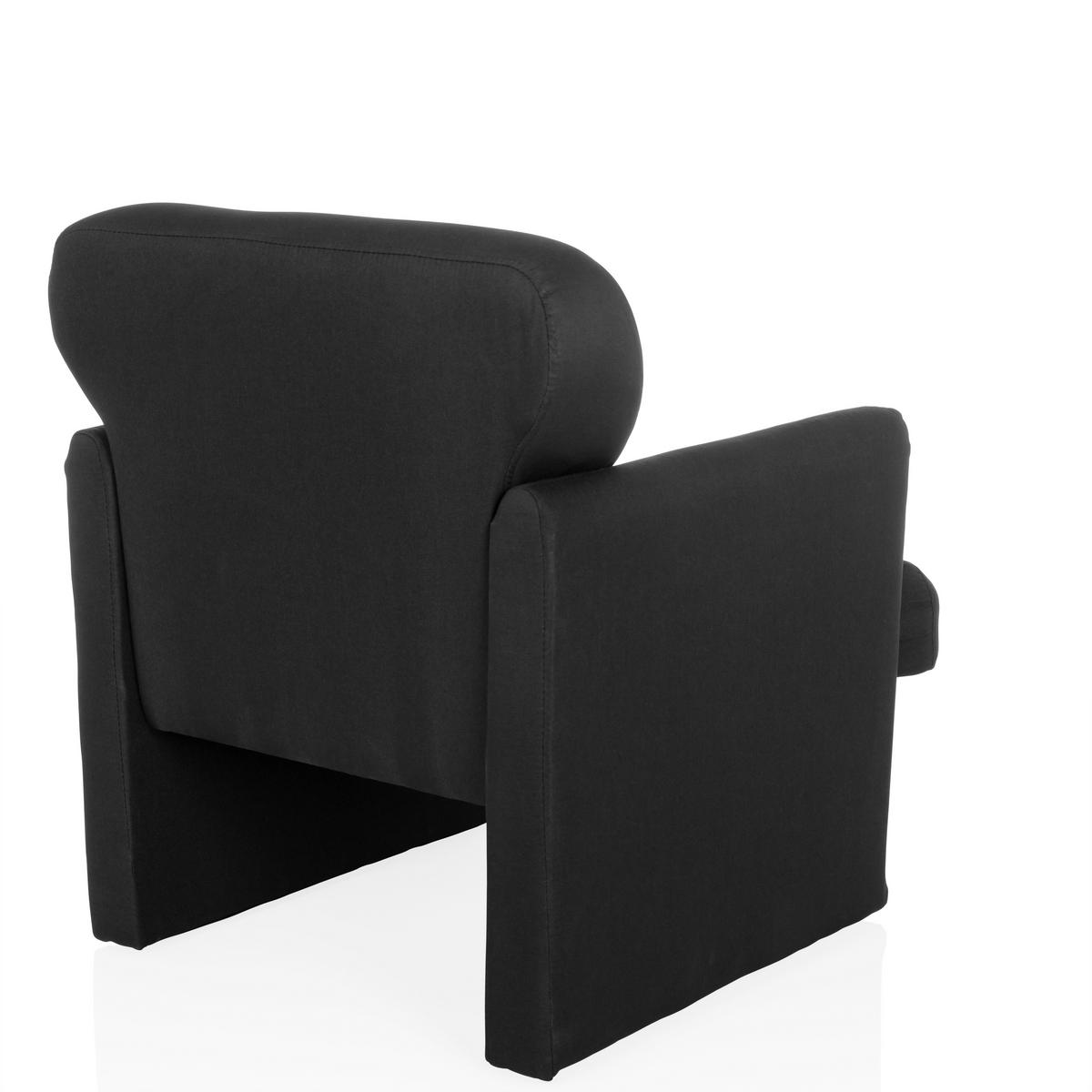 Naslanjač Caripito, Črna - črna, Moderno, tekstil (66/77/74cm) - MID.YOU