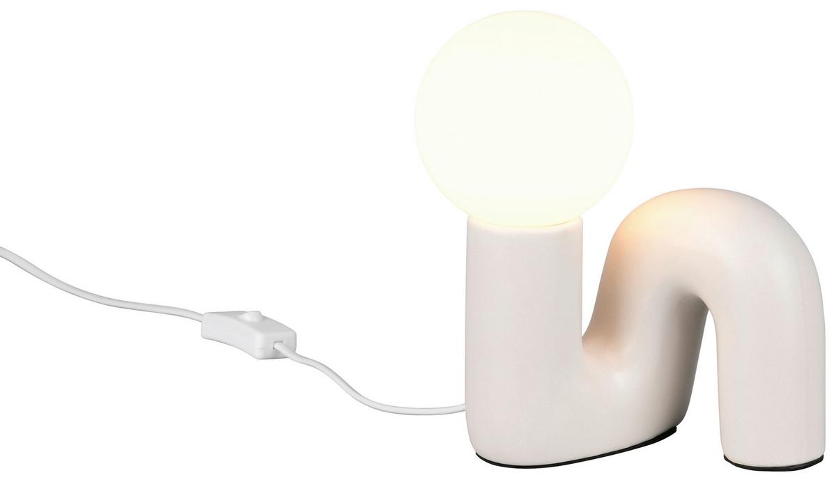 Tischleuchte Lisa Grau max. 5 Watt - Grau, Modern, Glas/Keramik (16,5/15/21,5cm) - Mömax