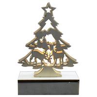 Led Díszlámpa Melino - natúr színű, Konventionell, fa (10cm) - Modern Living