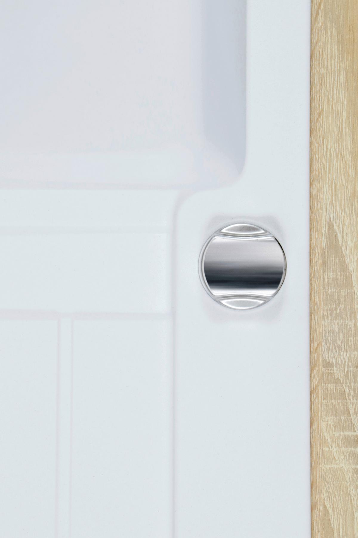 Pomivalno Korito Austin, 86x50cm - bela, Design, kamen (86/21/50cm) - Respekta