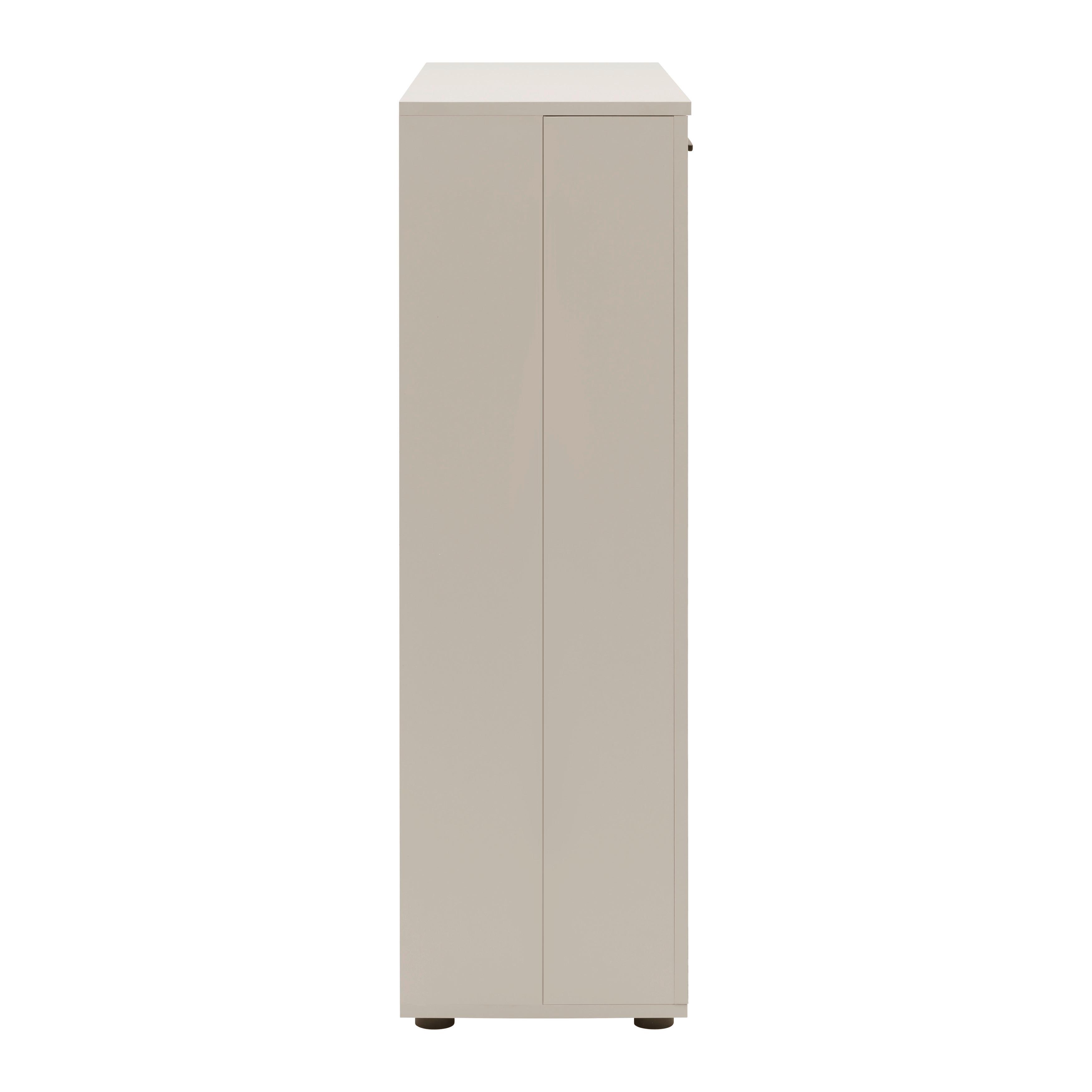 SKOSKÅP MOVE 02A - multicolor/svart, Design, trämaterial/plast (100/110/34cm) - Mömax