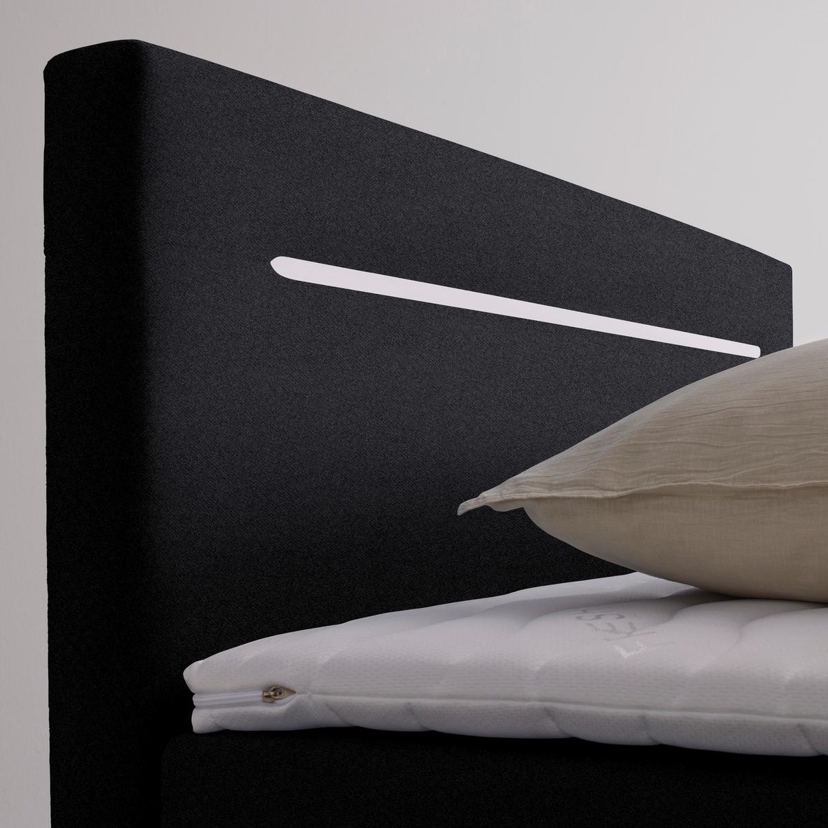 PAT TIP BOXSPRING JERRY - negru, Konventionell, textil (120/200cm) - Modern Living