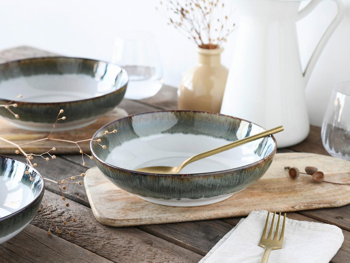 Set Posod Cascade Stein, 4-Delni - siva/bela, Design, keramika (22,5cm) - Creatable