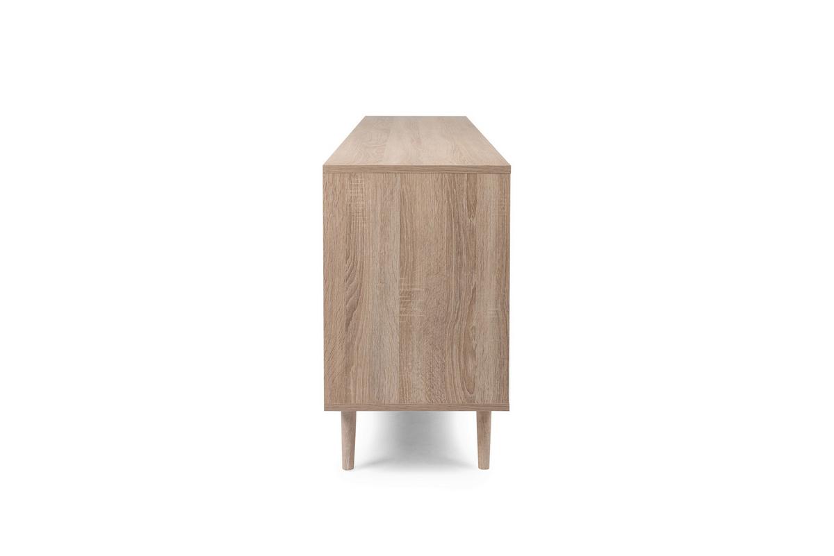 KOMODA SZEROKA BALI - kolor dębu sonoma, Natur, materiał drewnopochodny/tworzywo sztuczne (180/71/40cm) - MID.YOU