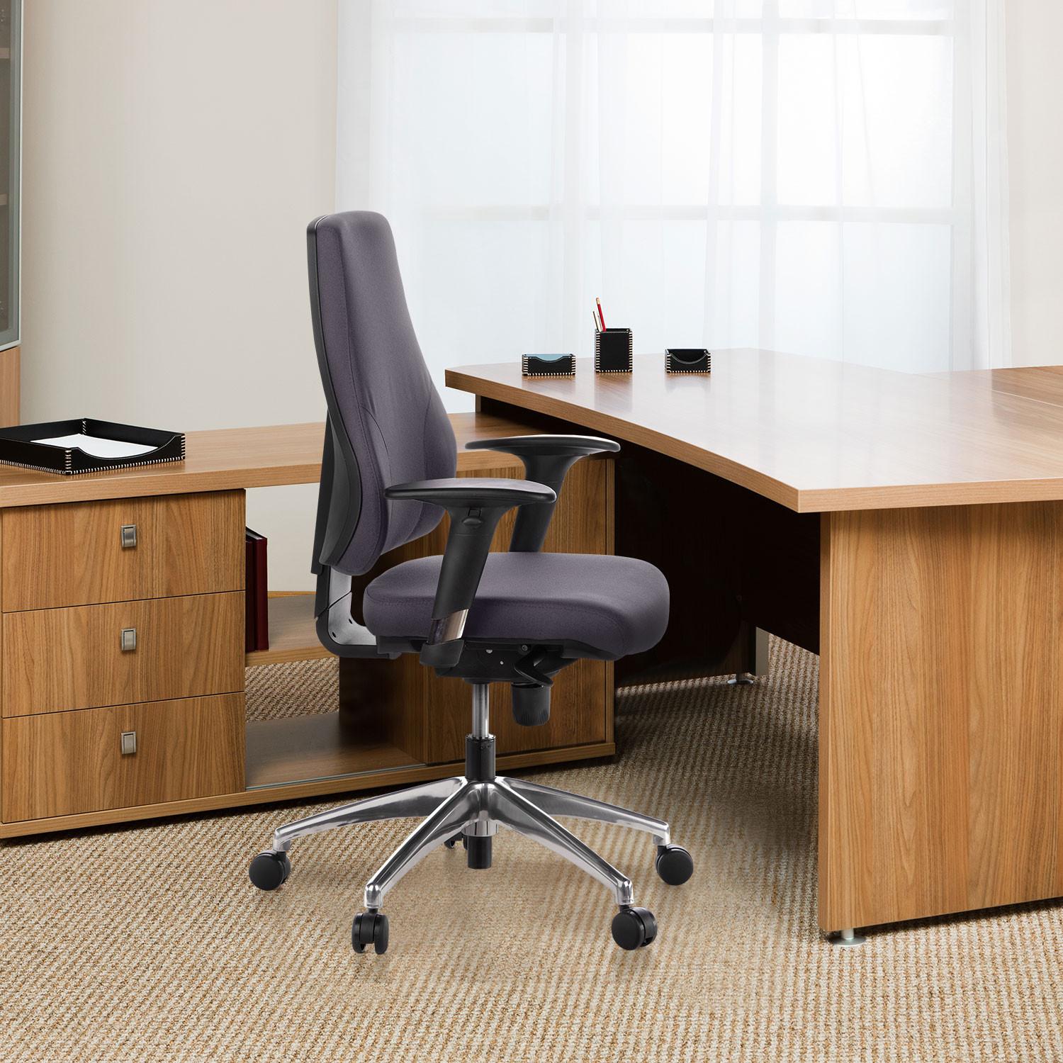 Drehstuhl Pro-Tec 200 Anthrazit - Anthrazit, MODERN, Kunststoff/Textil (60/126/45cm) - MID.YOU