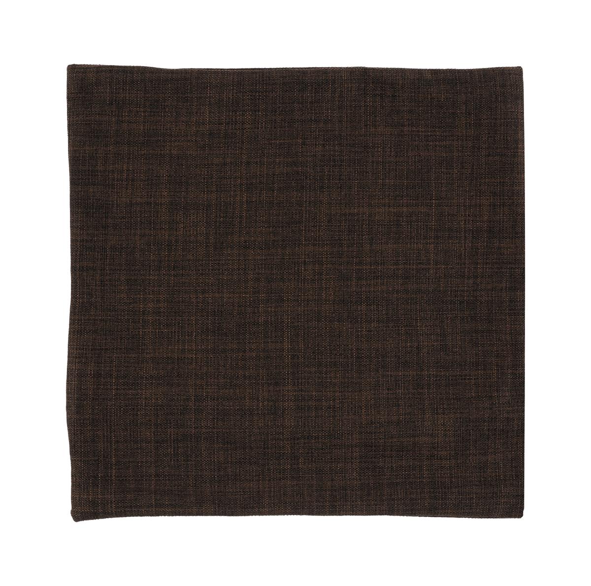 PÁRNAHUZAT LEINENOPTIK 40/40 - sötétbarna, Konventionell, textil (40/40cm) - Premium Living