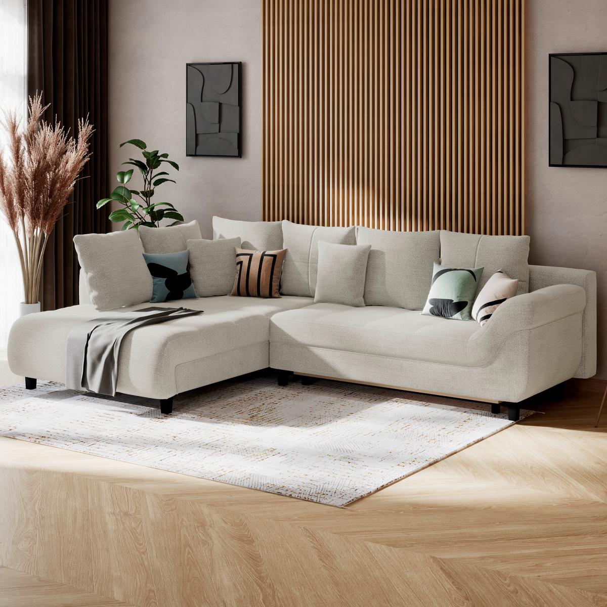 Coltar MENDOZA - grej, Konventionell, textil (197/309cm) - Modern Living