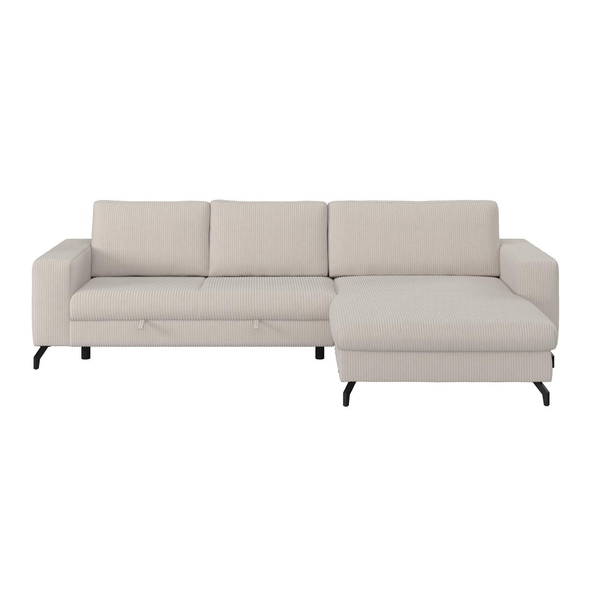 Kutna Garnitura Cloud - boje sedefa, Trend, tekstil (290/178cm) - Modern Living