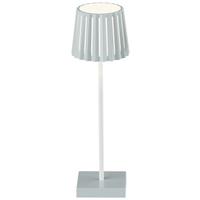 Außenleuchte Plisi Salbeigrün max. 2 Watt - Salbeigrün/Weiß, MODERN, Kunststoff/Metall (10/28cm) - Mömax