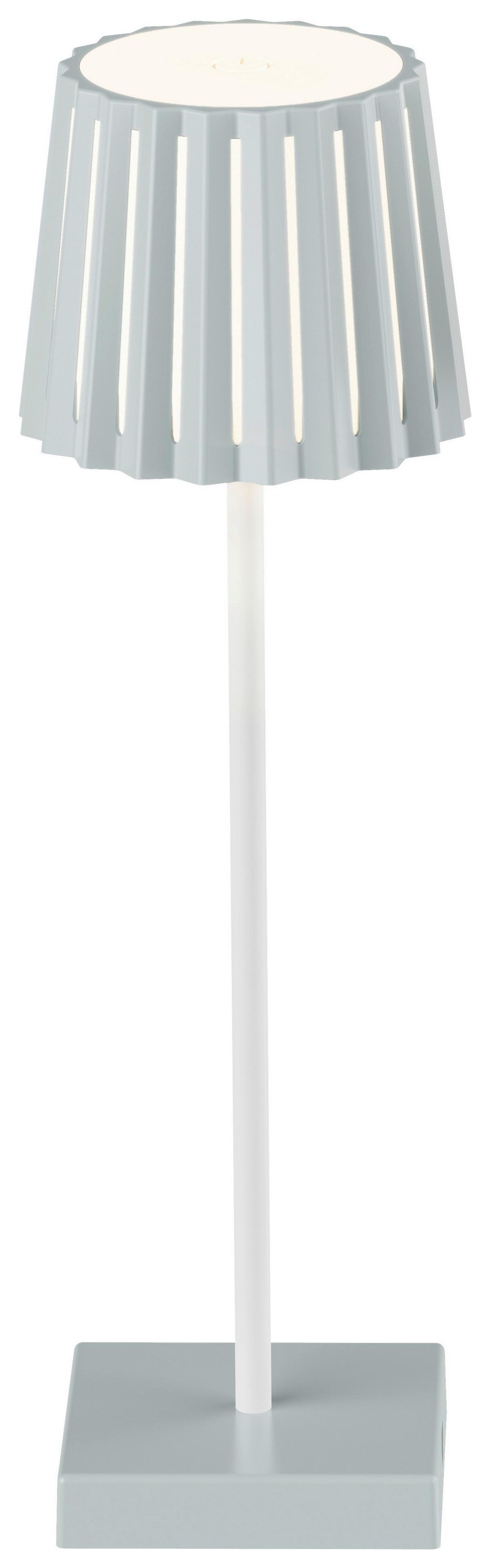 Außenleuchte Plisi Salbeigrün max. 2 Watt - Salbeigrün/Weiß, MODERN, Kunststoff/Metall (10/28cm) - Mömax