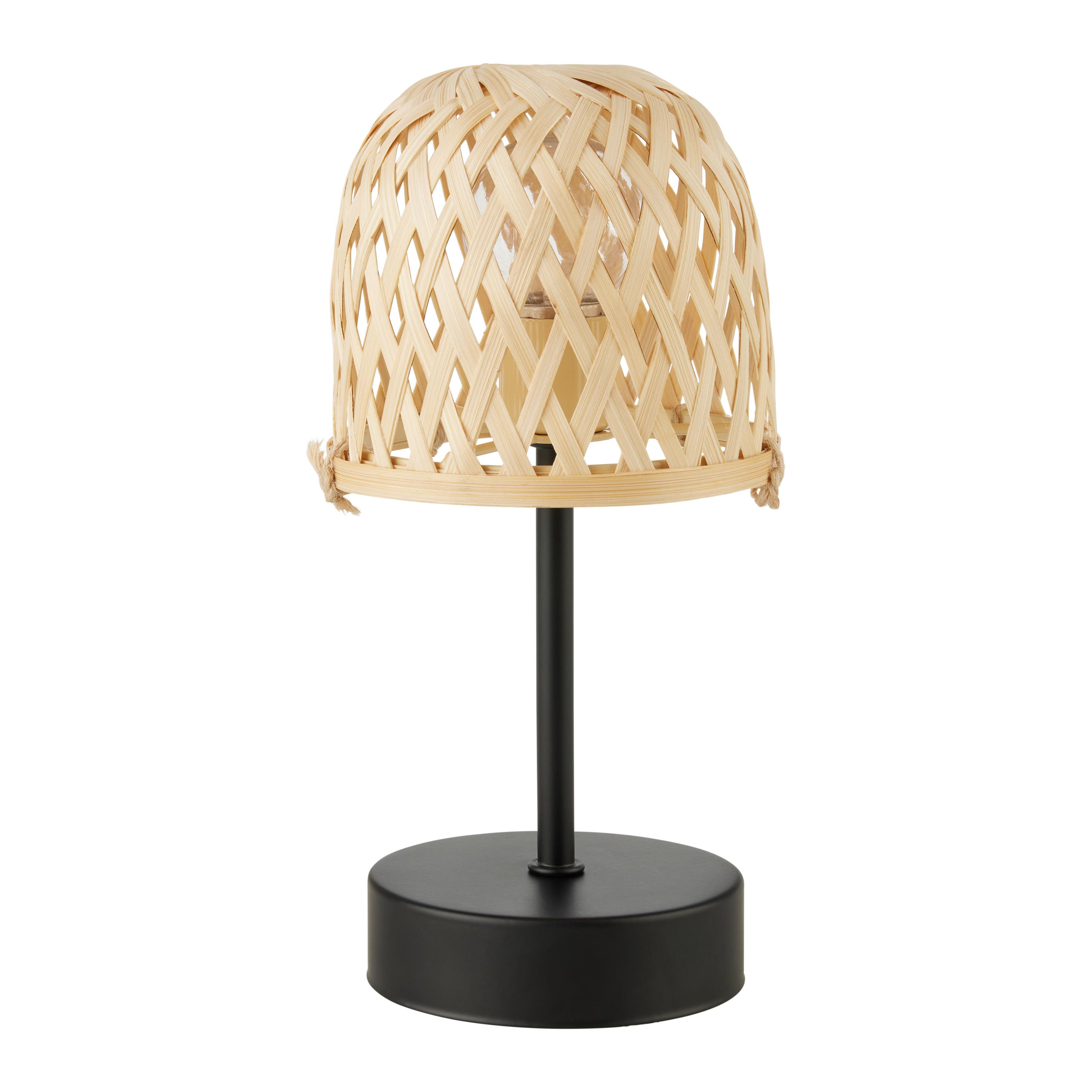 Stimmungsleuchter Noemi Braun/Schwarz - Schwarz/Braun, Holz/Metall (12/20cm)