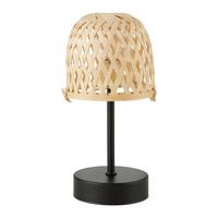 Stimmungsleuchter Noemi Braun/Schwarz - Schwarz/Braun, Holz/Metall (12/20cm)