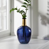 Vase Tabea Ø/h ca. 16/26 cm - Blau, MODERN, Glas (16/26cm) - Mömax modern living