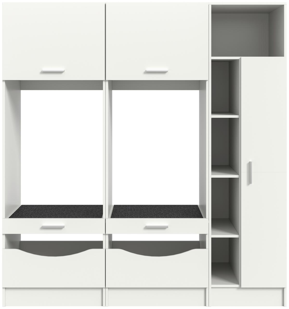 Hauswirtschaftsraum Free Weiß - Weiß, Basics, Holzwerkstoff (183/195/68cm) - MID.YOU