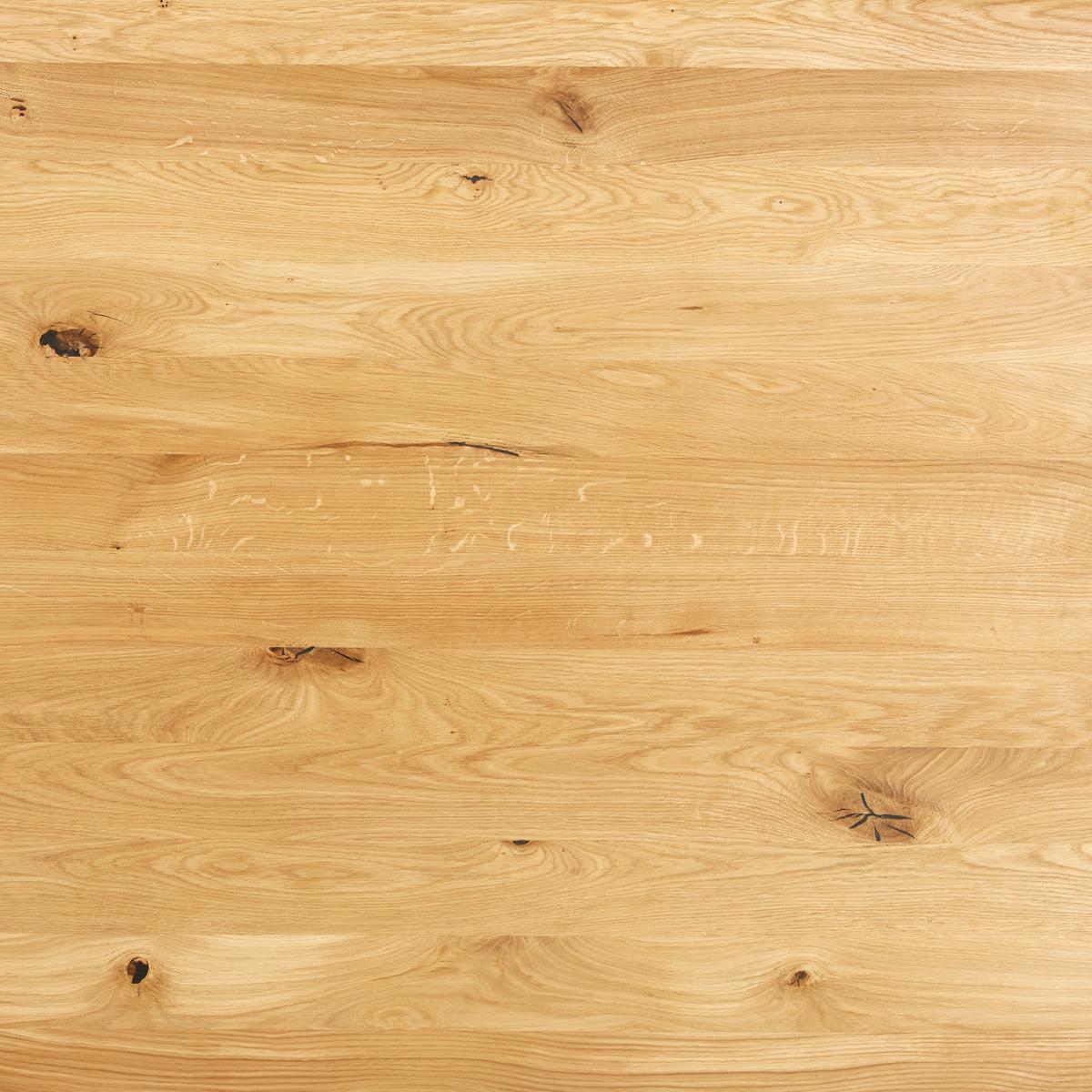 Jedilna Miza Oak, Divji Hrast, 180x90 - črna/divji hrast, Natur, kovina/les (180/90/75cm) - Zandiara