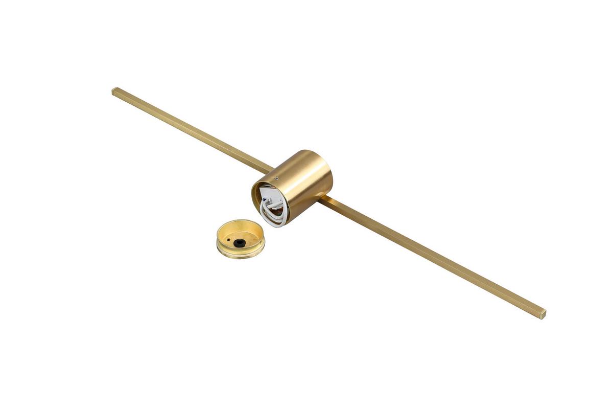 Wandleuchte Lp-777/1w L Gd Modern Slim - Goldfarben, Design, Metall (5.5/60/7cm)