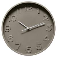 Zidni Sat 30cm Lowe - siva, Moderno, staklo/metal (30/4cm) - Mömax