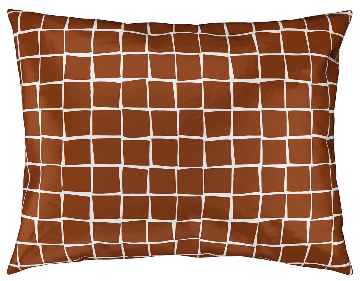 Ágyneműhuzat-garnitúra Square - barna/fehér, Konventionell, textil (140/200cm) - Modern Living