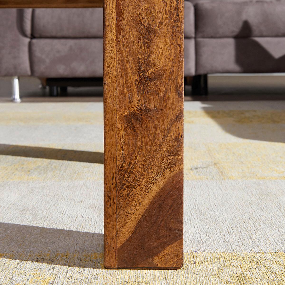 Couchtisch Mumbai in Sheeshamfarben Echtholz - Sheeshamfarben, Design, Holz (110/60/40cm) - MID.YOU