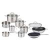 GRYT- OCH KASTRULLSET TOP LINE XL -AKT- - klar/silver, metall/glas - ELO