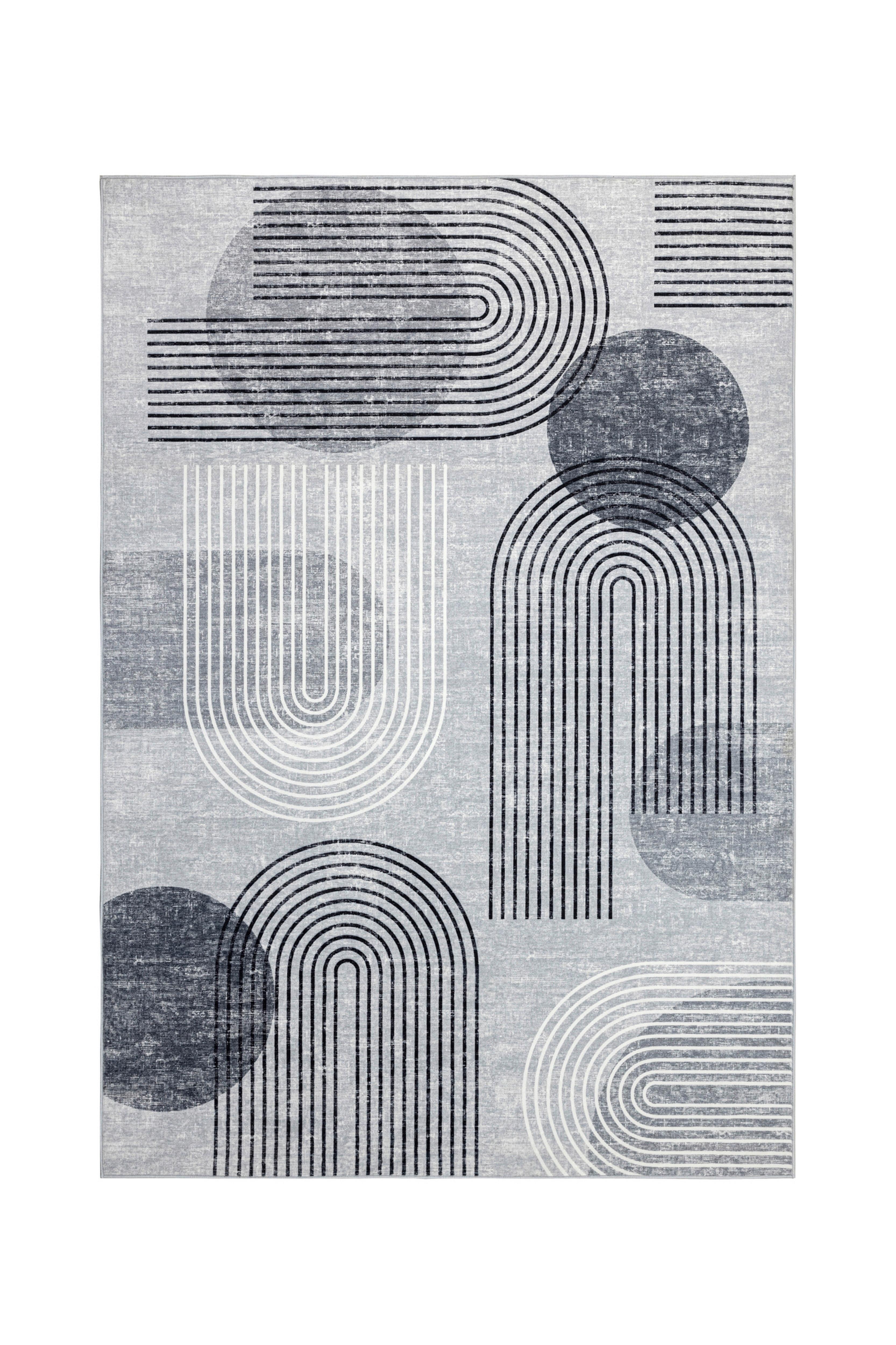 Flachwebeteppich Visionary 126 Grau 120x170 - Grau, Basics, Textil (120/170cm) - Kayoom