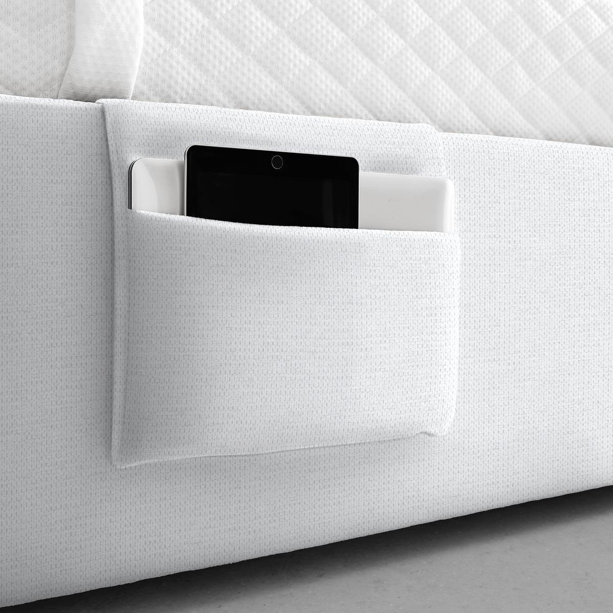 PAT REMI - alb/culoare natur, Konventionell, lemn/textil (90/200cm) - Mömax