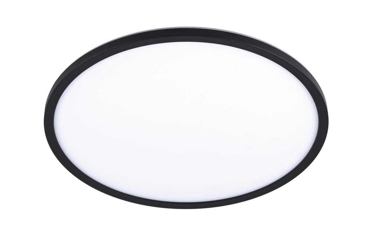 LAMPA SUFITOWA LED GIGA 8 *SBN* - czarny, Basics, tworzywo sztuczne (42/2,9cm) - Novel