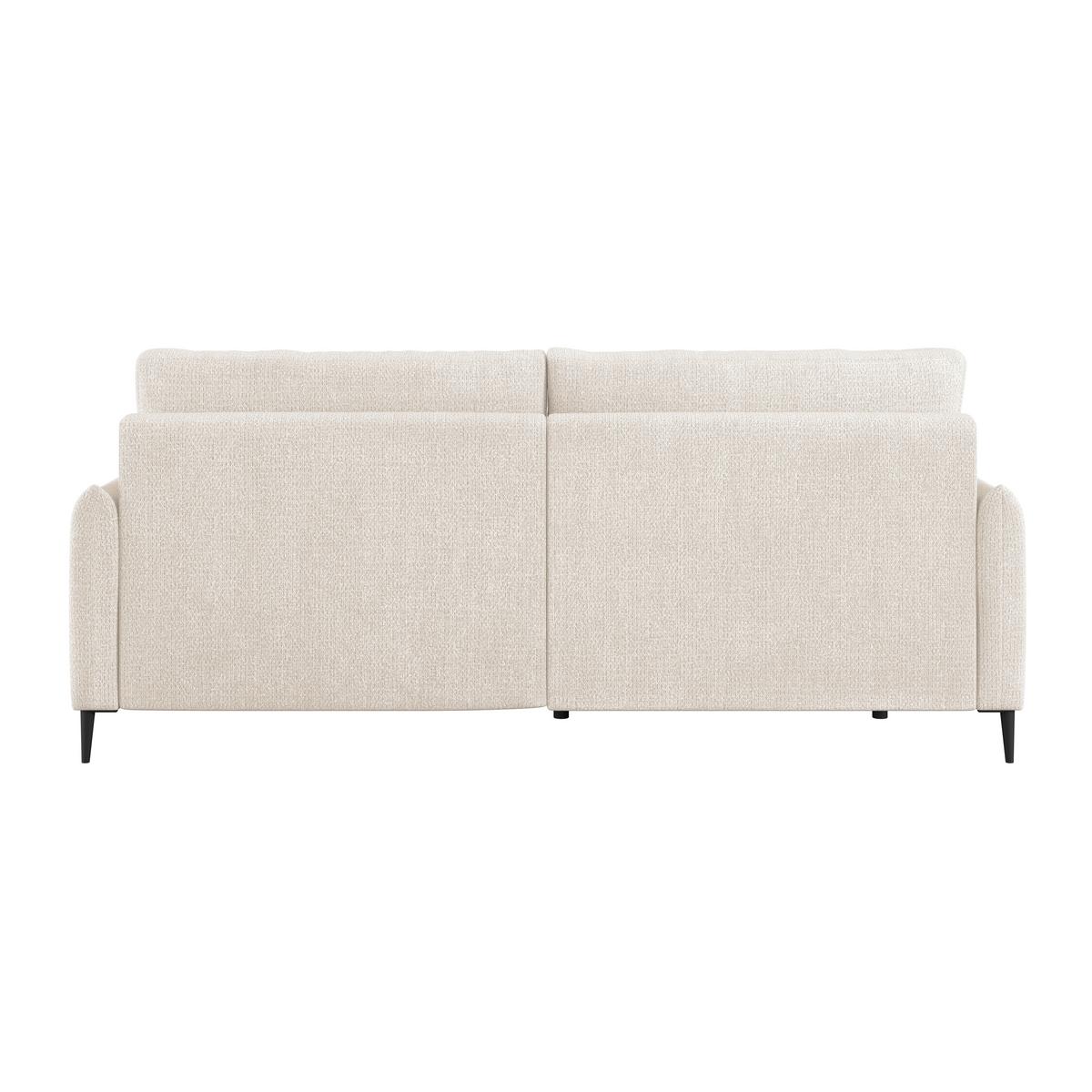Kutna Garnitura Polis - bijela/crna, Trend, tekstil/metal (221/142cm) - Ondega