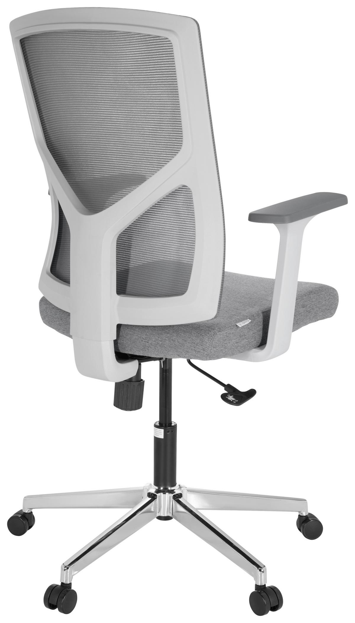 Pisarniški Stol Breton Base W, Siva - siva/bela, Moderno, kovina/umetna masa (68/107/68cm) - MID.YOU
