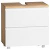 Waschbeckenunterschrank Varese ca. 60x59 cm Weiß/Eiche - Eiche Wotan/Weiß, MODERN, Holzwerkstoff (60/59/35cm) - Held