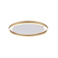 LED-Deckenleuchte Riuts Messingfarben max. 23,50 Watt - Messingfarben, Design, Kunststoff/Metall (39,3/39,3/5,3cm)