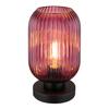 Namizna Svetilka 15469tp - lila/črna, Konvencionalno, kovina/steklo (14/24cm) - Globo