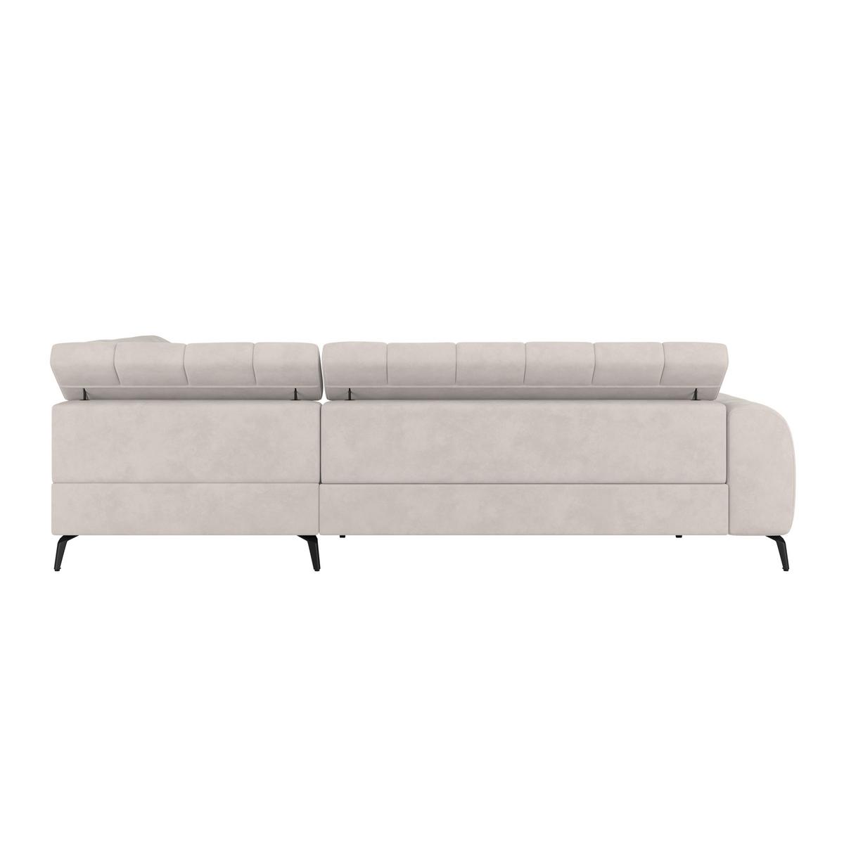 Kutna Garnitura Volf - bijela/crna, Trend, tekstil/metal (261/203cm)