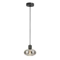 Hängeleuchte Tipo in  Schwarz max. 25 Watt - Schwarz, Modern, Glas/Metall (18/120cm) - Mömax