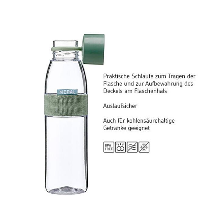 BUTELKA UNIWERSALNA 107778041100 MEPAL - czarny/przezroczysty, Konventionell, tworzywo sztuczne (0,7l) - Mepal