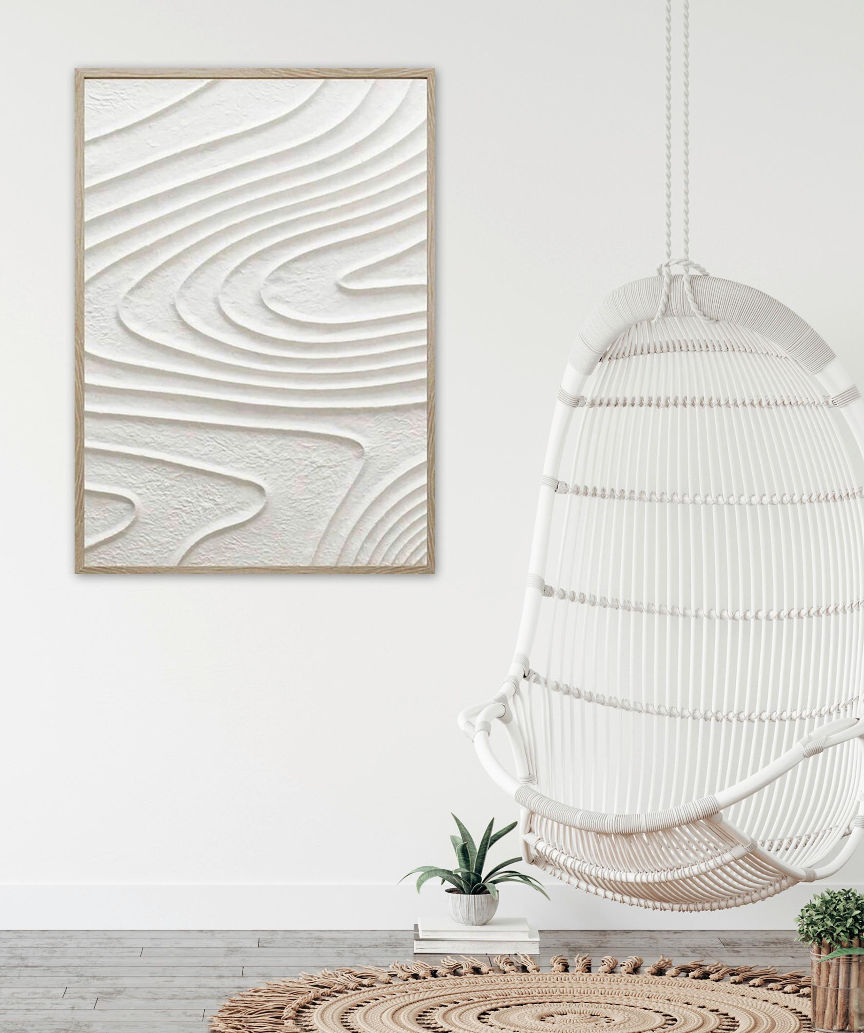 Keilrahmenbild Mike in Weiß ca. 50x70x4cm - Weiß/Naturfarben, MODERN, Papier/Holzwerkstoff (50/70/4cm) - Mömax