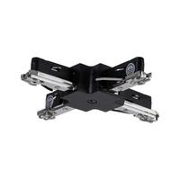 Schienensystem-Verbinder Urail in Schwarz - Schwarz, Design, Kunststoff/Metall (10,4/10,4/1,8cm) - Paulmann