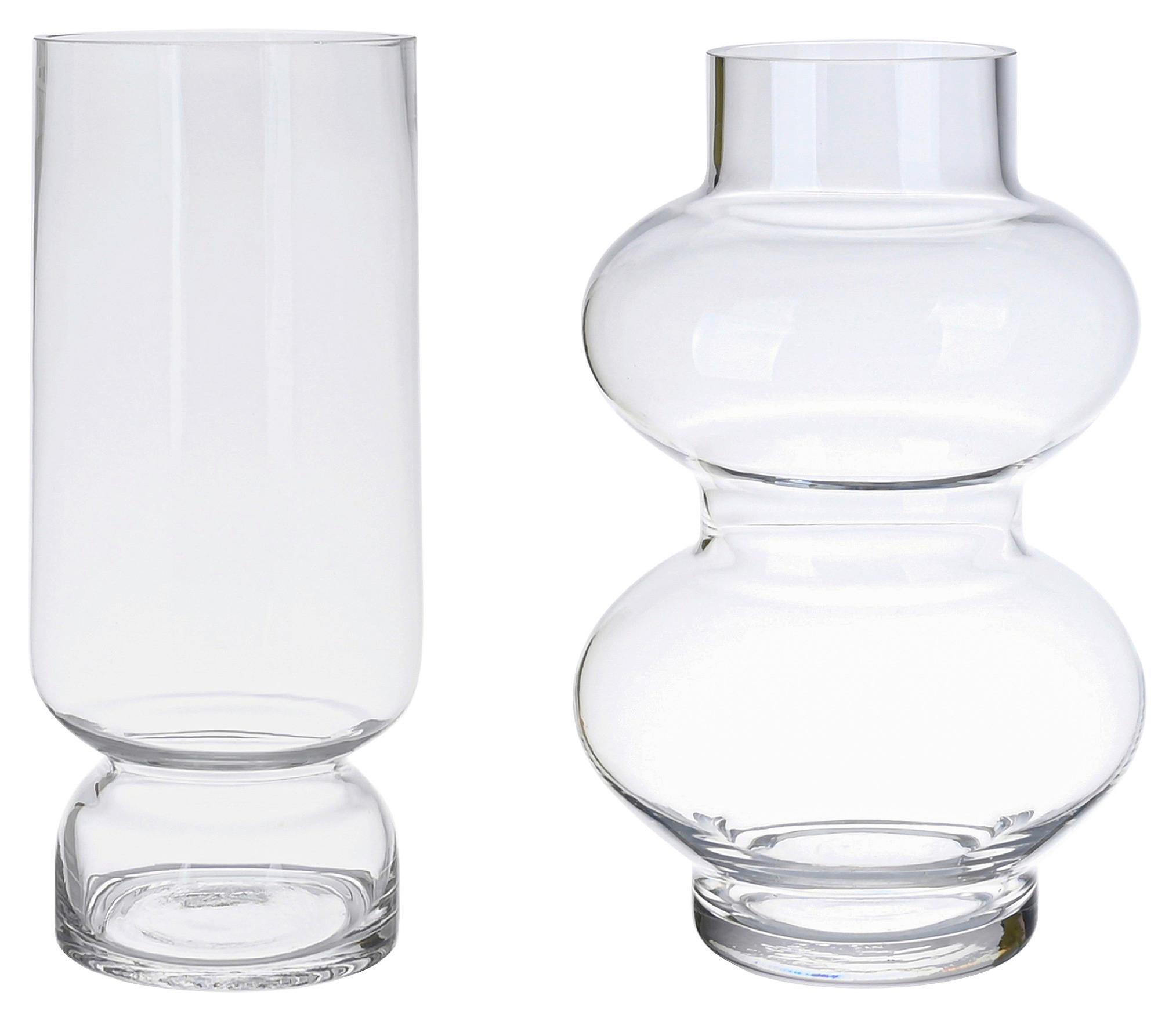 Vase Eliza in diversen Designs - Klar, Glas - Mömax