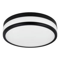 ŁAZIENKOWA LAMPA SUFITOWA 780871 SANTOS - czarny/biały, Basics, metal/szkło (30/7,5cm) - Celina