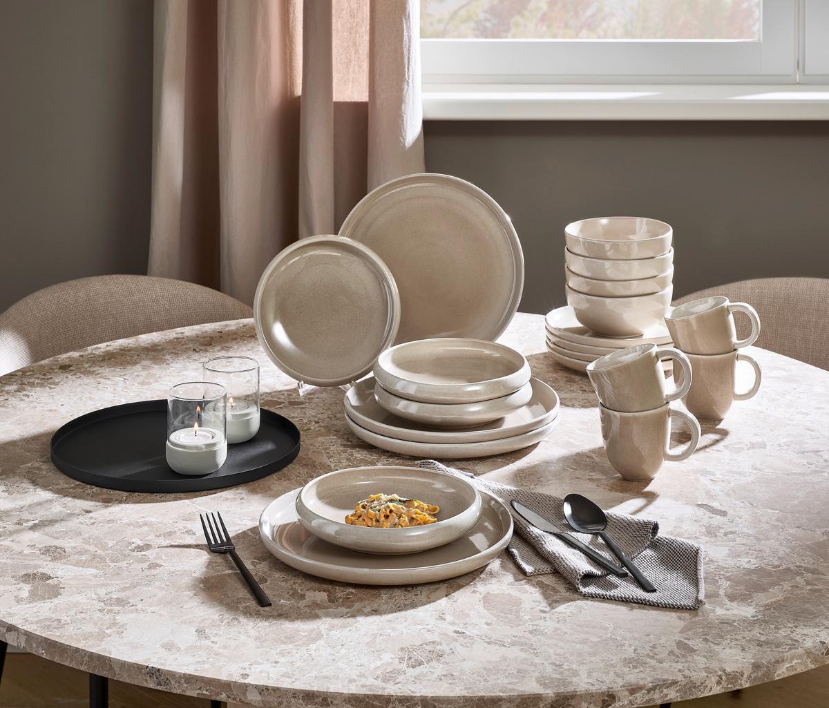 SERWIS OBIADOWO-ŚNIADANIOWY CANJU BLOMUS - beżowy, Lifestyle, ceramika - Blomus