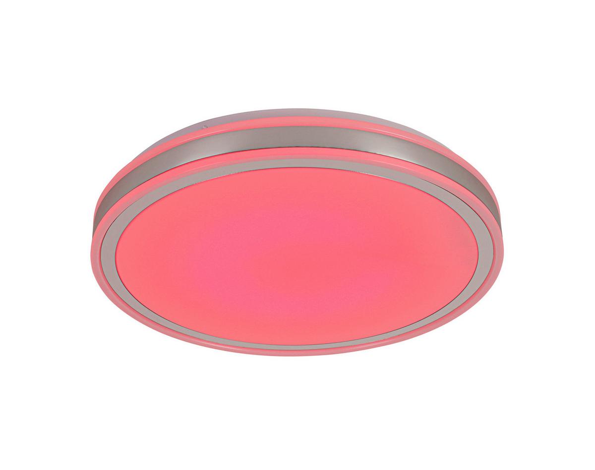 Stropna Led-svetilka Farbi - barve kroma/bela, Moderno, kovina/umetna masa (38/38/6cm) - Mömax