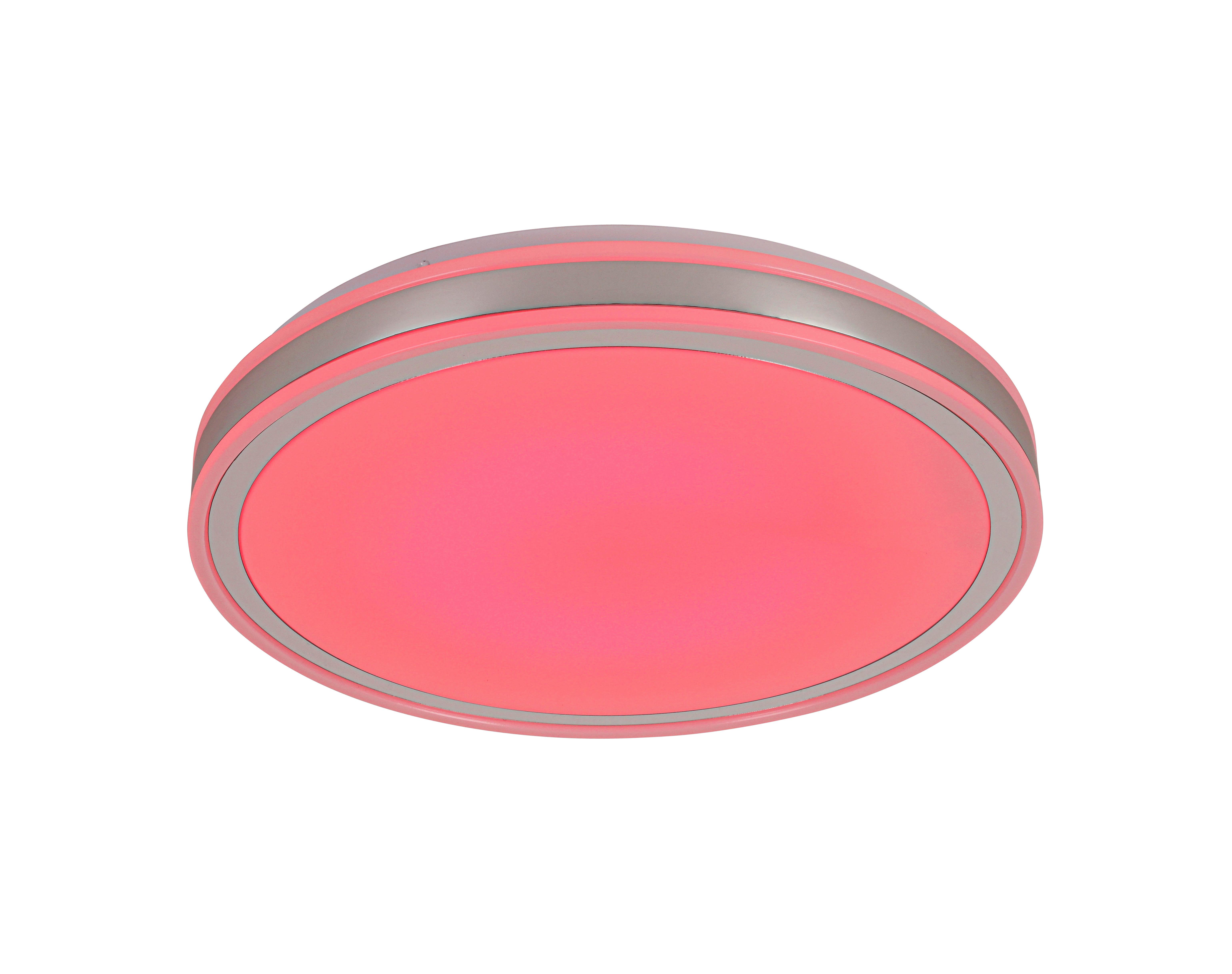 LED-TAKLAMPA FARBI - vit/kromfärg, Modern, metall/plast (38/6cm) - Mömax